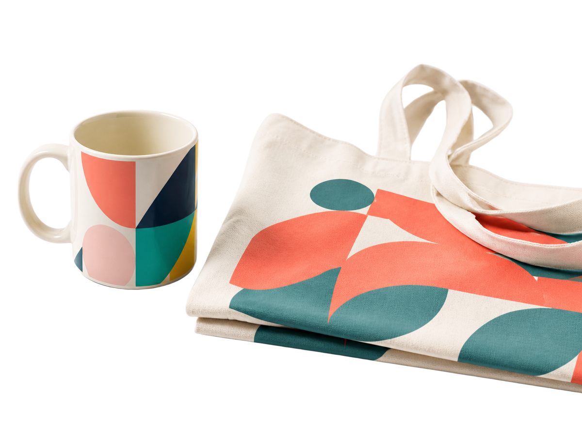 Printed ceramic and canvas objects